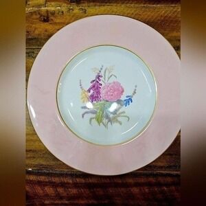 Vintage Spode England Copeland's  Rose Pink Plate Floral